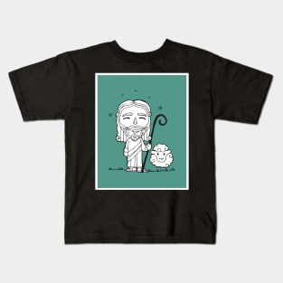 Jesus Christ Good Shepherd Kids T-Shirt